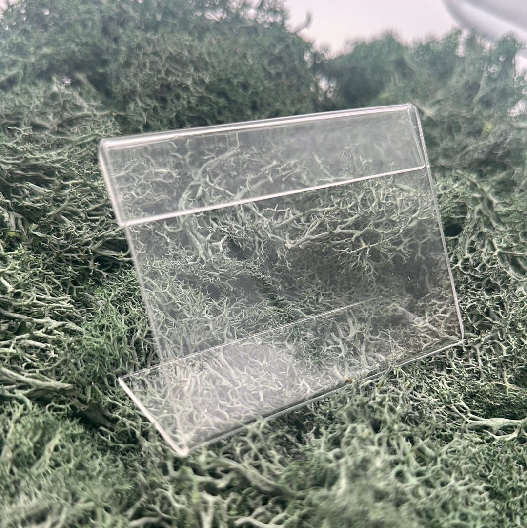 Klarer Acryl Rahmenständer (mittel) für Beschriftungen Vitrine - crystal paradise