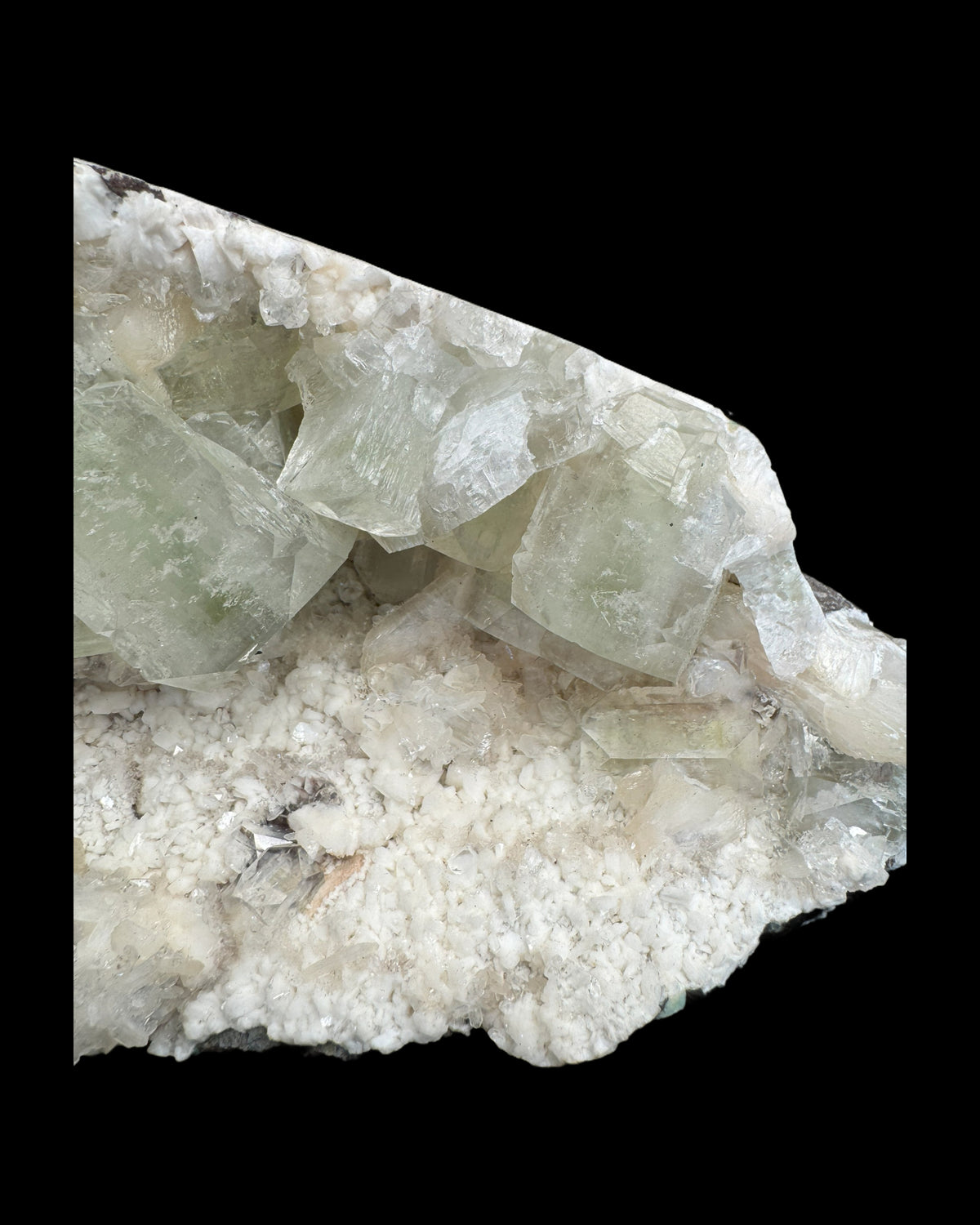 Grüner Apophyllit mit Stilbit L Cluster aus Maharashtra, Nashik pune, Indien (1033g) - crystal paradise
