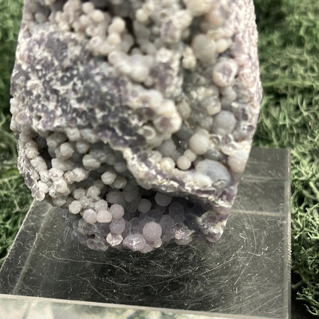Trauben Achat Freeform aus Indonesien (133g) - schönes Violett - crystal paradise