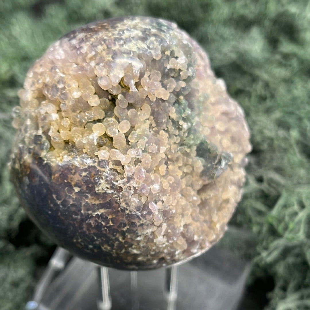 Trauben Achat Druzy Kugeln aus Indonesien (243g) - schönes violett - crystal paradise