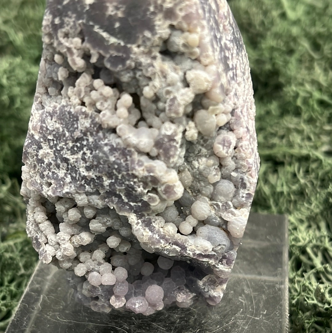 Trauben Achat Freeform aus Indonesien (133g) - schönes Violett - crystal paradise