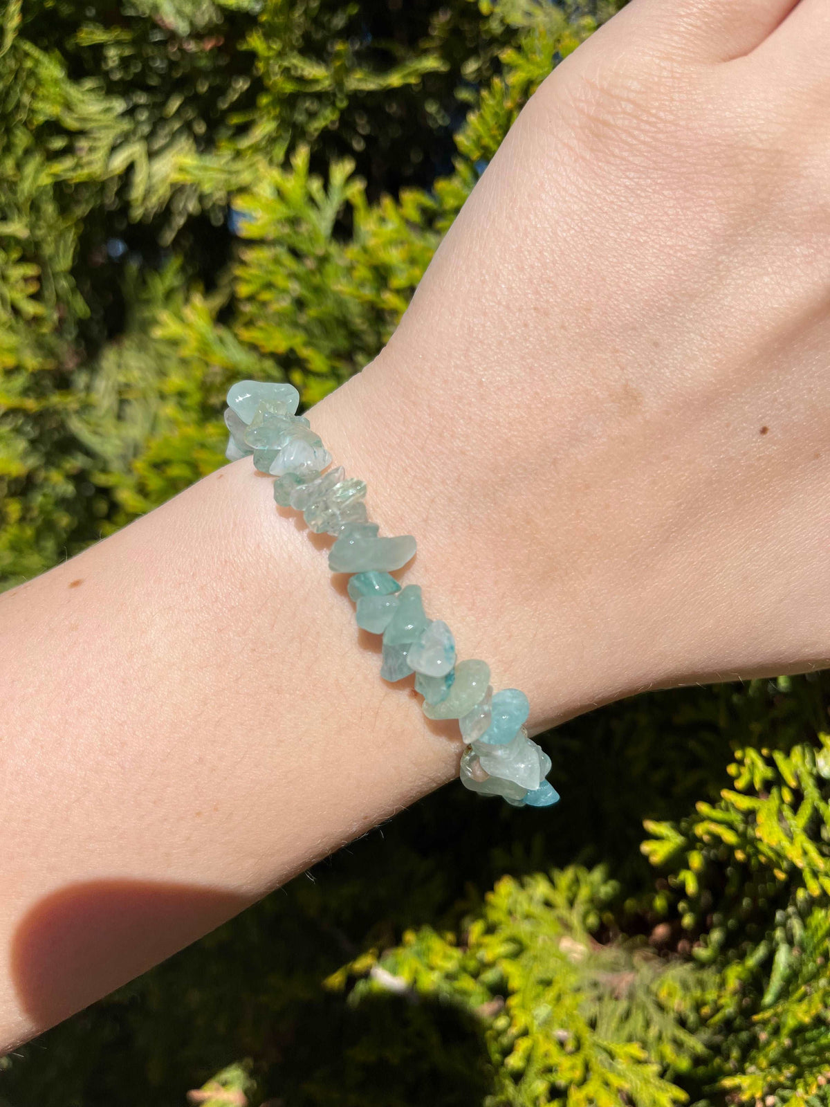 Armband aus Aventurin-Chipstone-Perlen - 10 Stück
