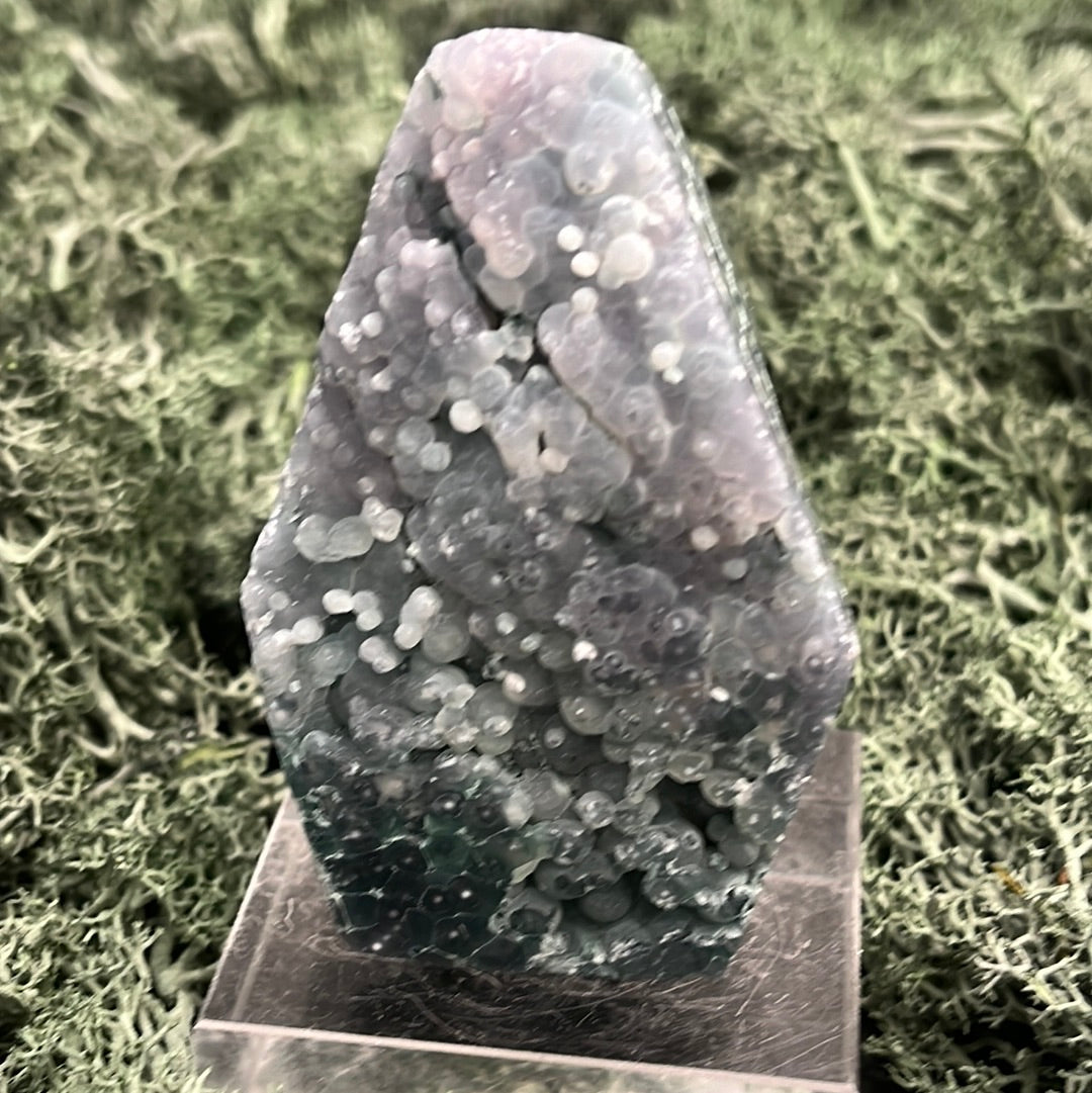 Trauben Achat Freeform aus Indonesien (150g) - schönes Blau - crystal paradise