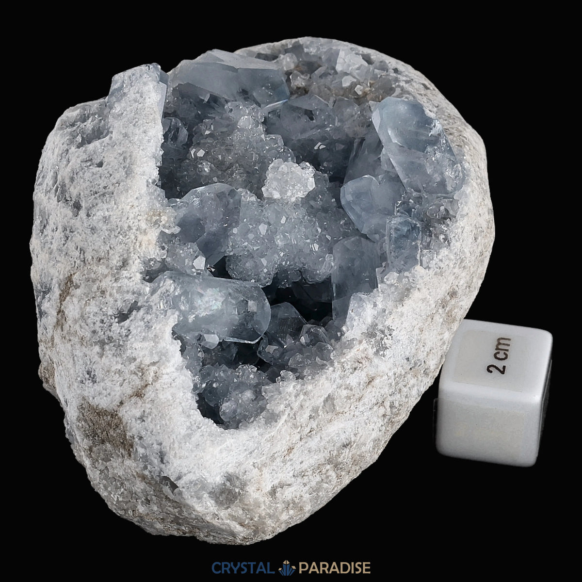 Celestin Geode aus Madagaskar (1237g)