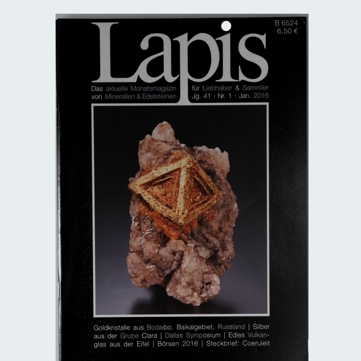 Lapis Magazin Jahrgang 2016 Mineralien Fachzeitschrift für Sammler