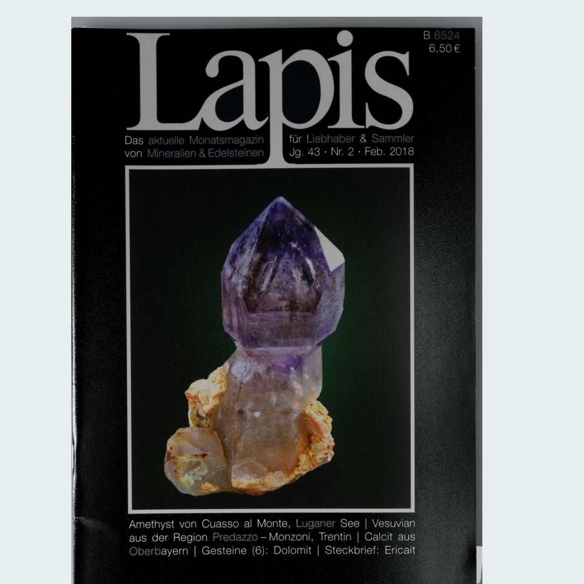 Lapis Magazin Jahrgang 2018 Jg. 43 Mineralogie Fachzeitschrift Christian Weise Verlag