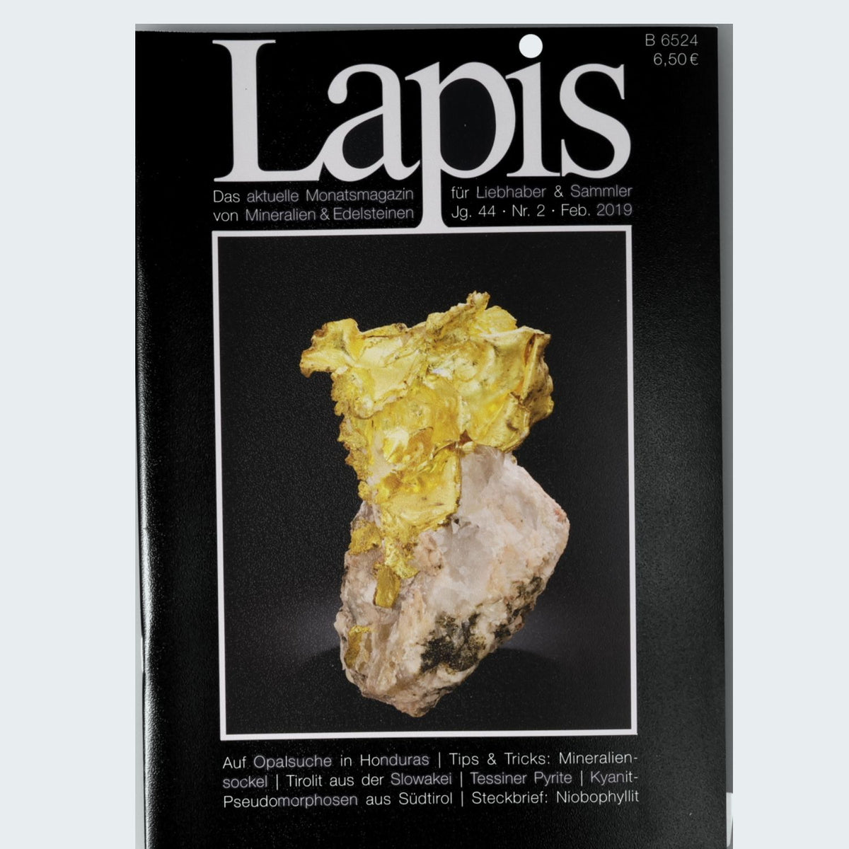 Lapis Magazin Jahrgang 2019 Mineralogie Fachzeitschrift Sammler