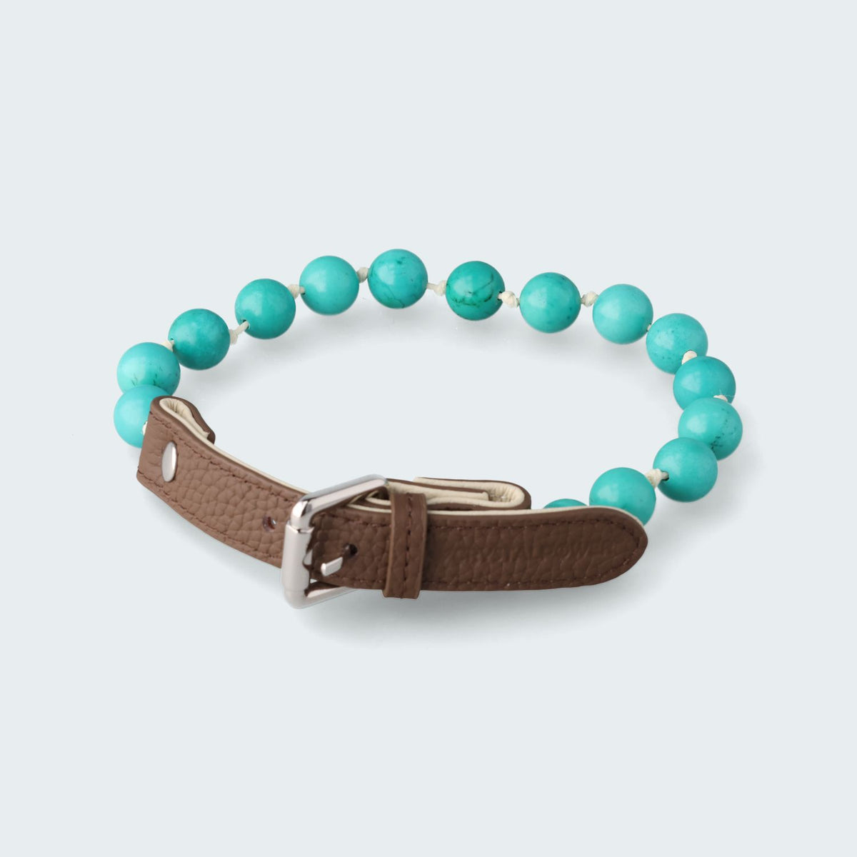 Türkis Hundehalsband crystalpower mit Kraft und Ausdauer für Hunde