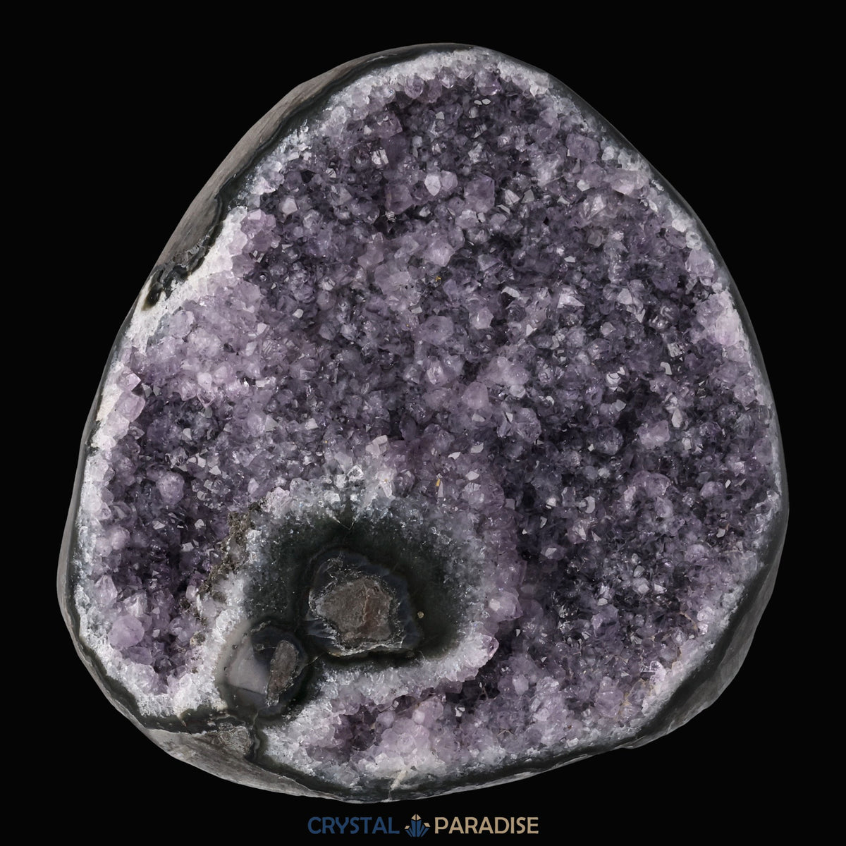 Achatisierter Amethyst Druse aus Uruguay (721g) – Ansicht 4