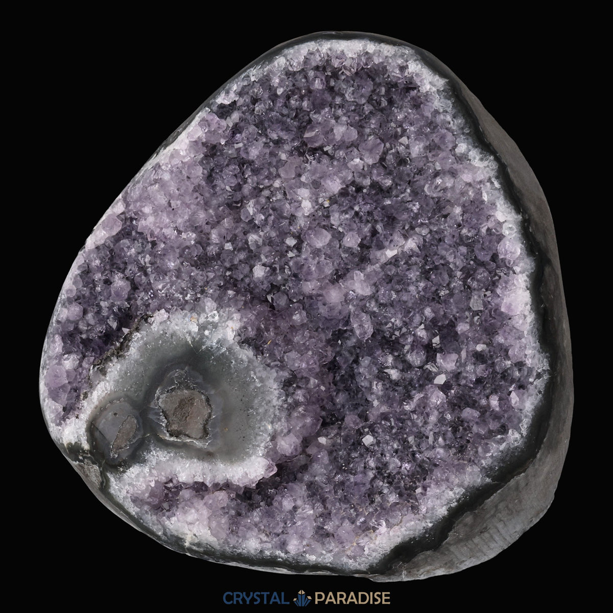 Achatisierter Amethyst Druse aus Uruguay (721g) – Ansicht 5