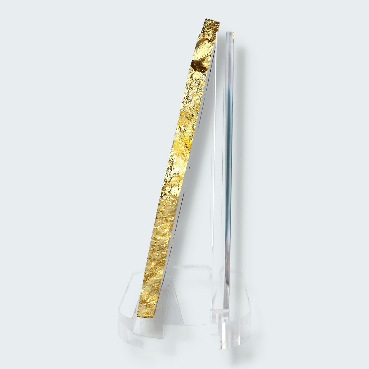 Achatscheibe grün weiss mit Goldrand - ca. 28 cm – Ansicht 3
