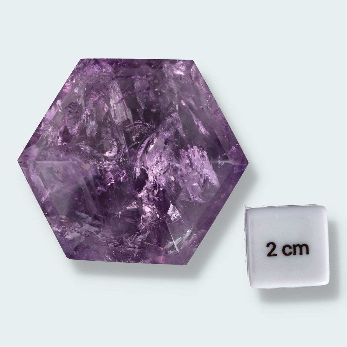 Amethyst Hexagon aus Brasilien (98g-6cm) – Ansicht 2