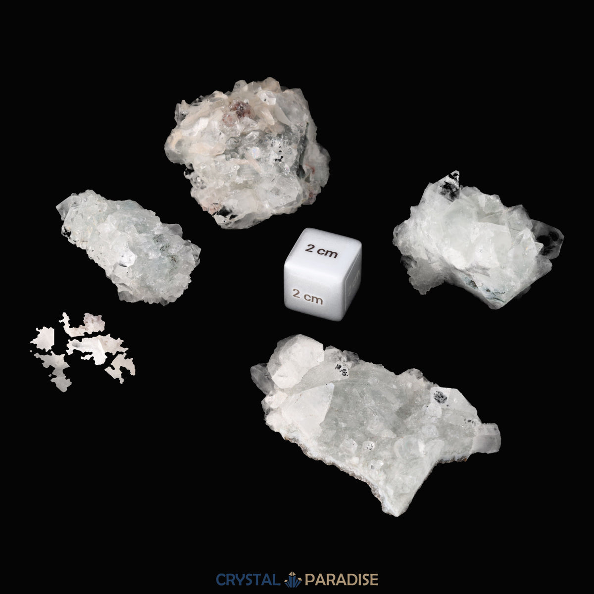 Apophyllit Cluster mittel aus Indien - verschieden Größen – Ansicht 5