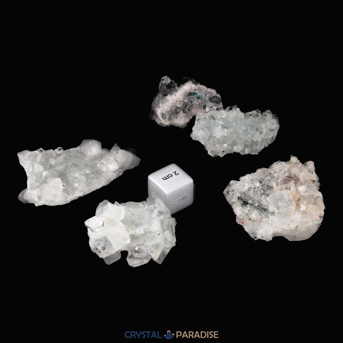 Apophyllit Cluster mittel aus Indien - verschieden Größen – Ansicht 7