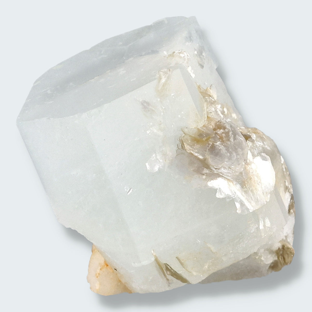 Aquamarin Kristall auf Feldspat aus Pakistan (11g) – Ansicht 10