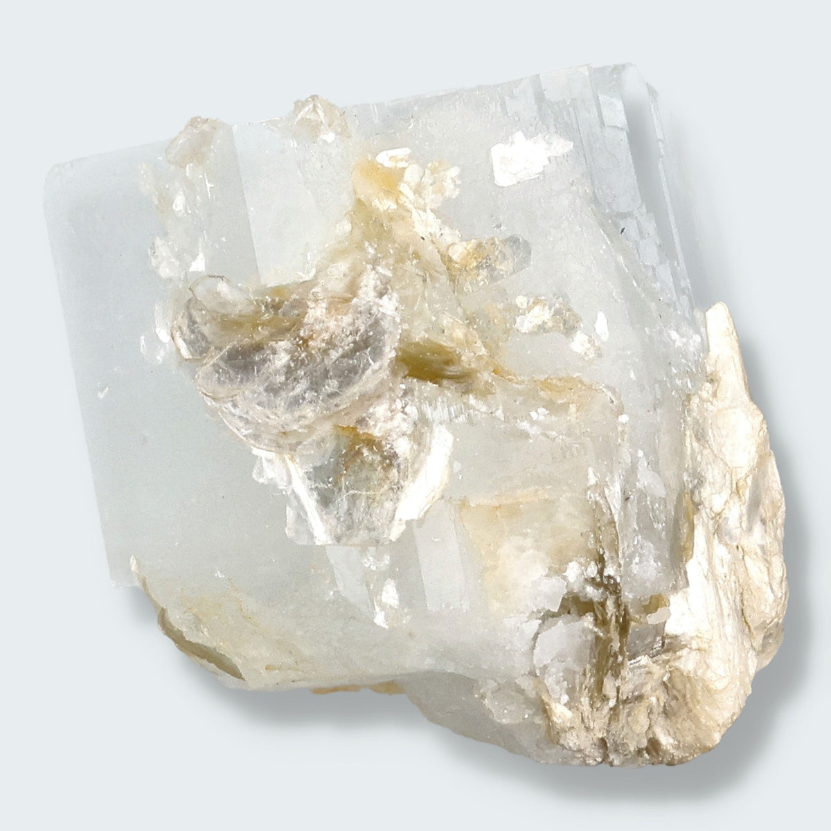 Aquamarin Kristall auf Feldspat aus Pakistan (11g) – Ansicht 3