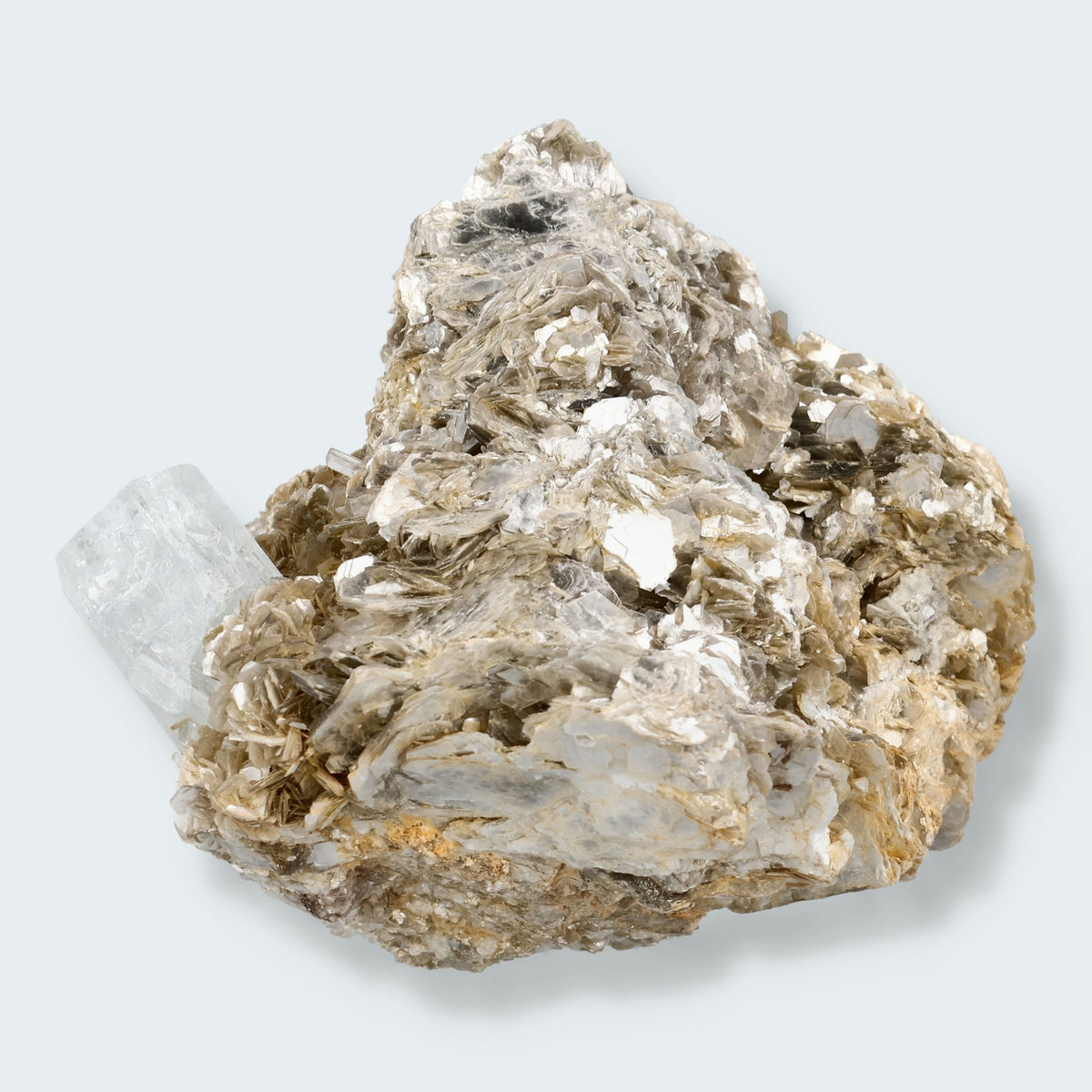 Aquamarin Stufe an Albit und Quarz aus Pakistan (309g) – Ansicht 2