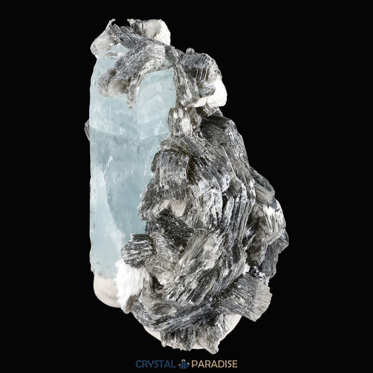 Aquamarin Stufe auf Feldspat aus Pakistan (44g) – Ansicht 5