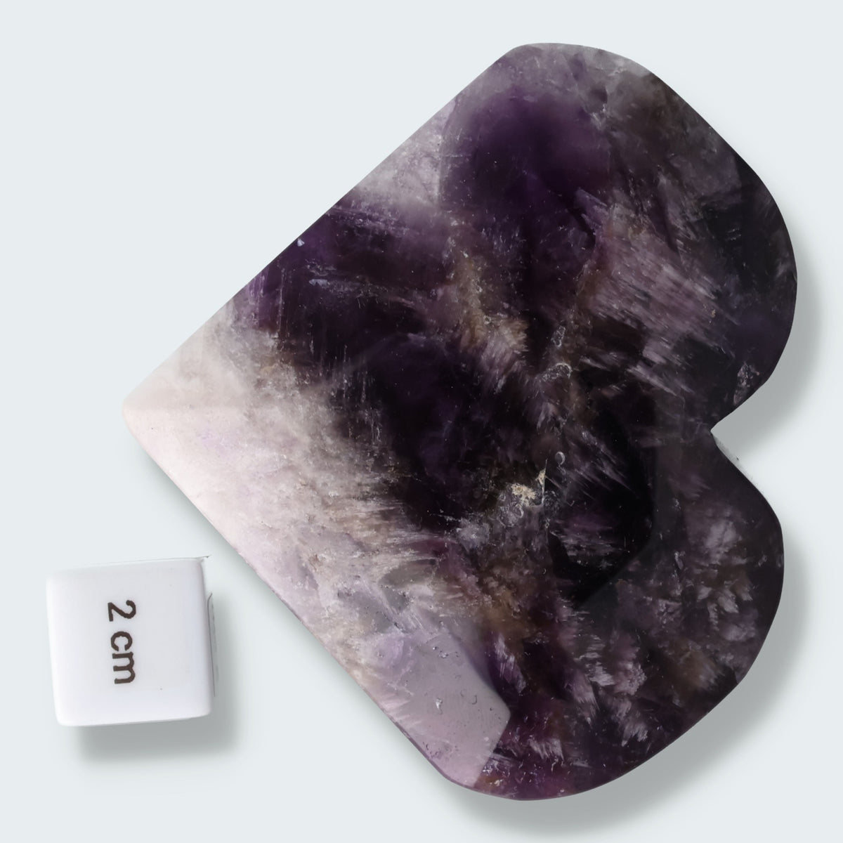 Dreamy Amethystquarz Herz aus Sambia (324g) – Ansicht 3