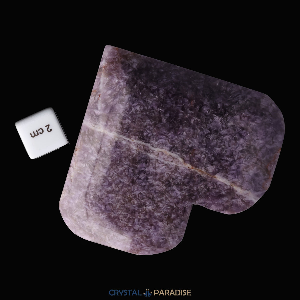 Dreamy Amethystquarz Herz aus Sambia (377g) – Ansicht 9