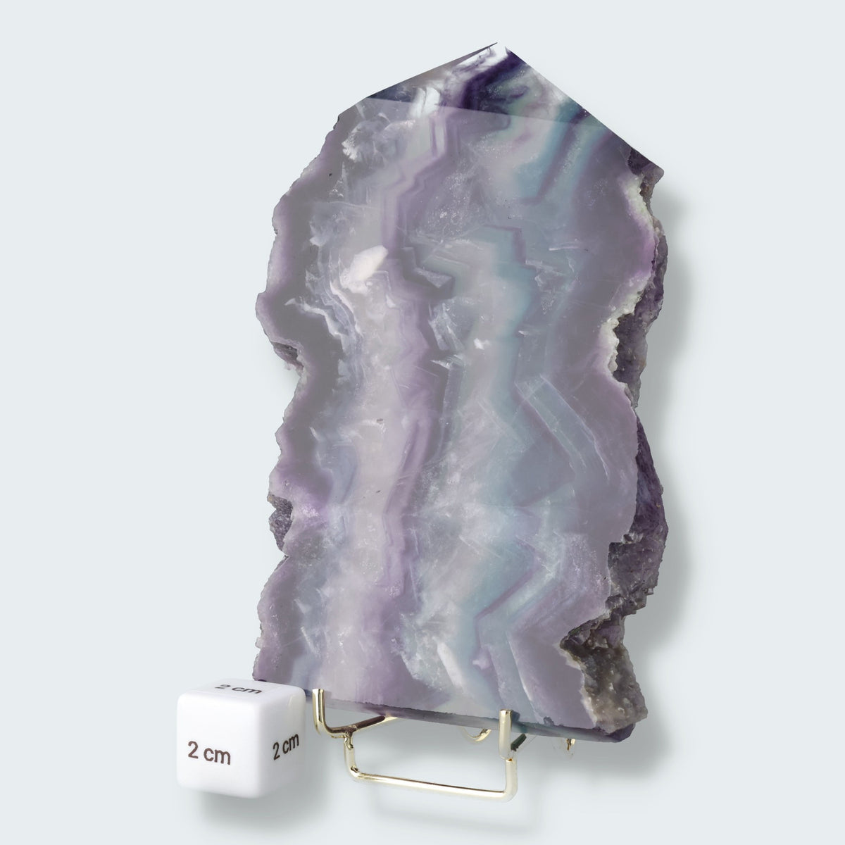 Fluorit Spitze mit ungeschliffenem Rand (560g) – Ansicht 3