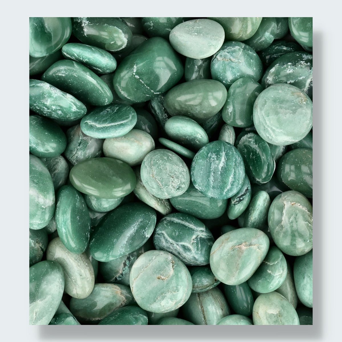 Green Mica Trommelsteine – Ansicht 2