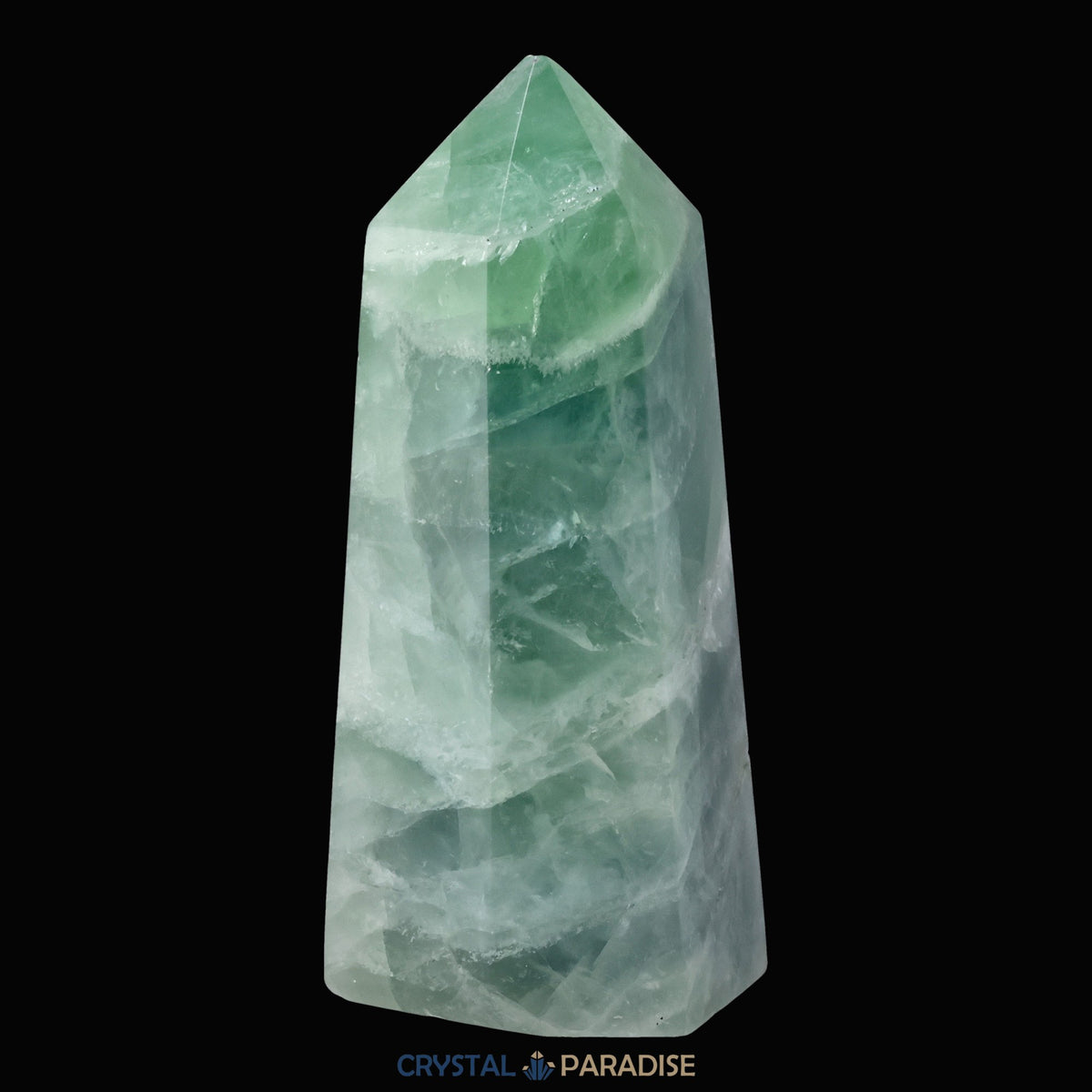 Grüner Fluorit Obelisk aus der inneren Mongolei (708g) – Ansicht 8