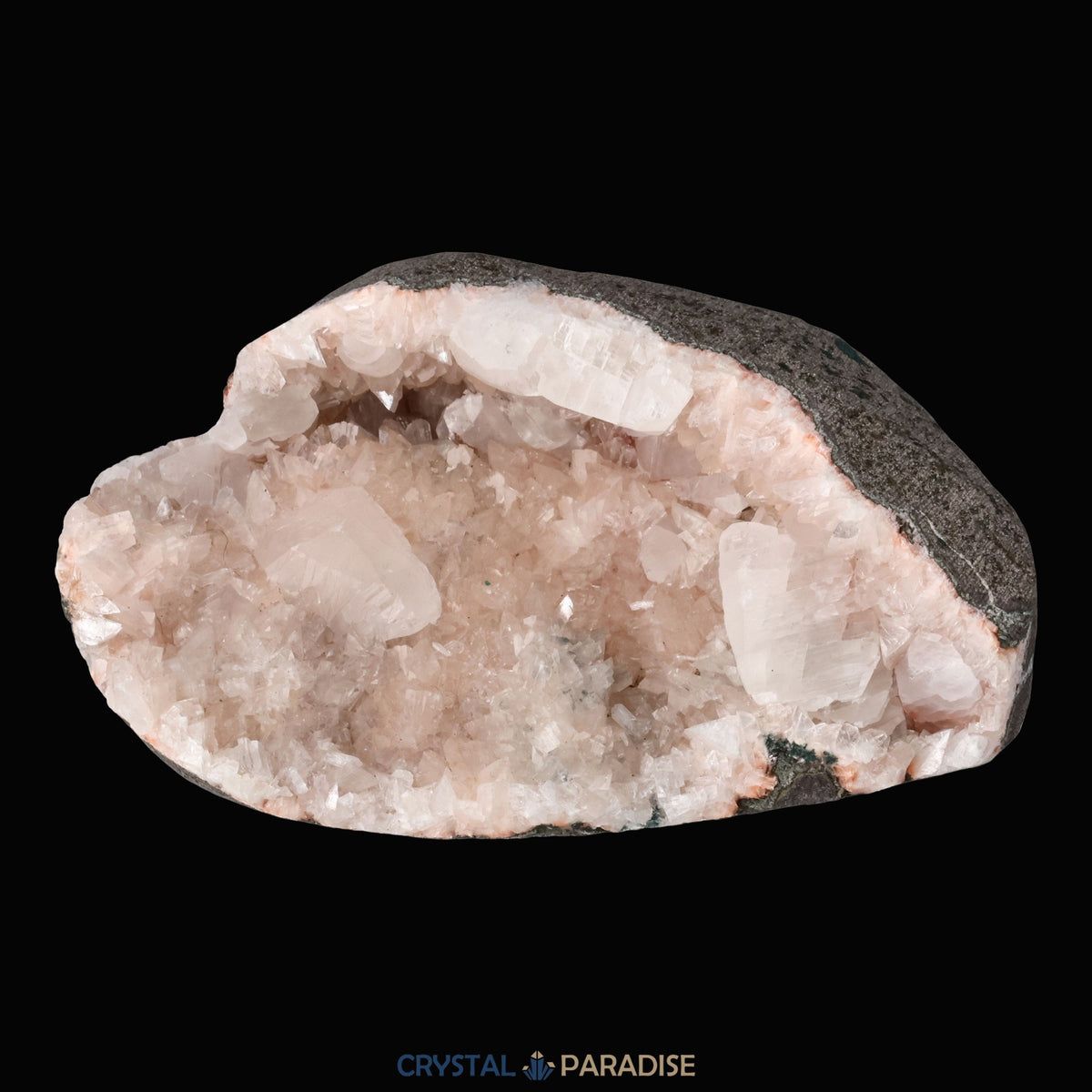 Heulandit Euzeolit Geode mit Apophyllit aus Indien (344g) – Ansicht 4