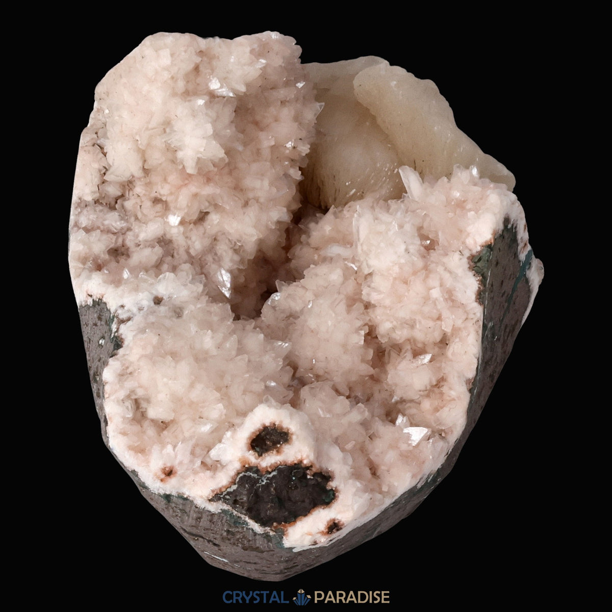 Heulandit Euzeolit Geode mit Stilbit aus Indien (213g) – Ansicht 13