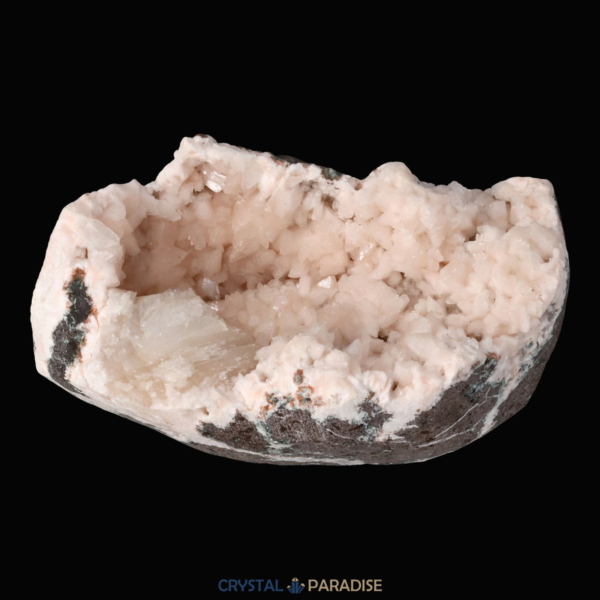 Heulandit Euzeolit Geode mit Stilbit aus Indien (218g) – Ansicht 4