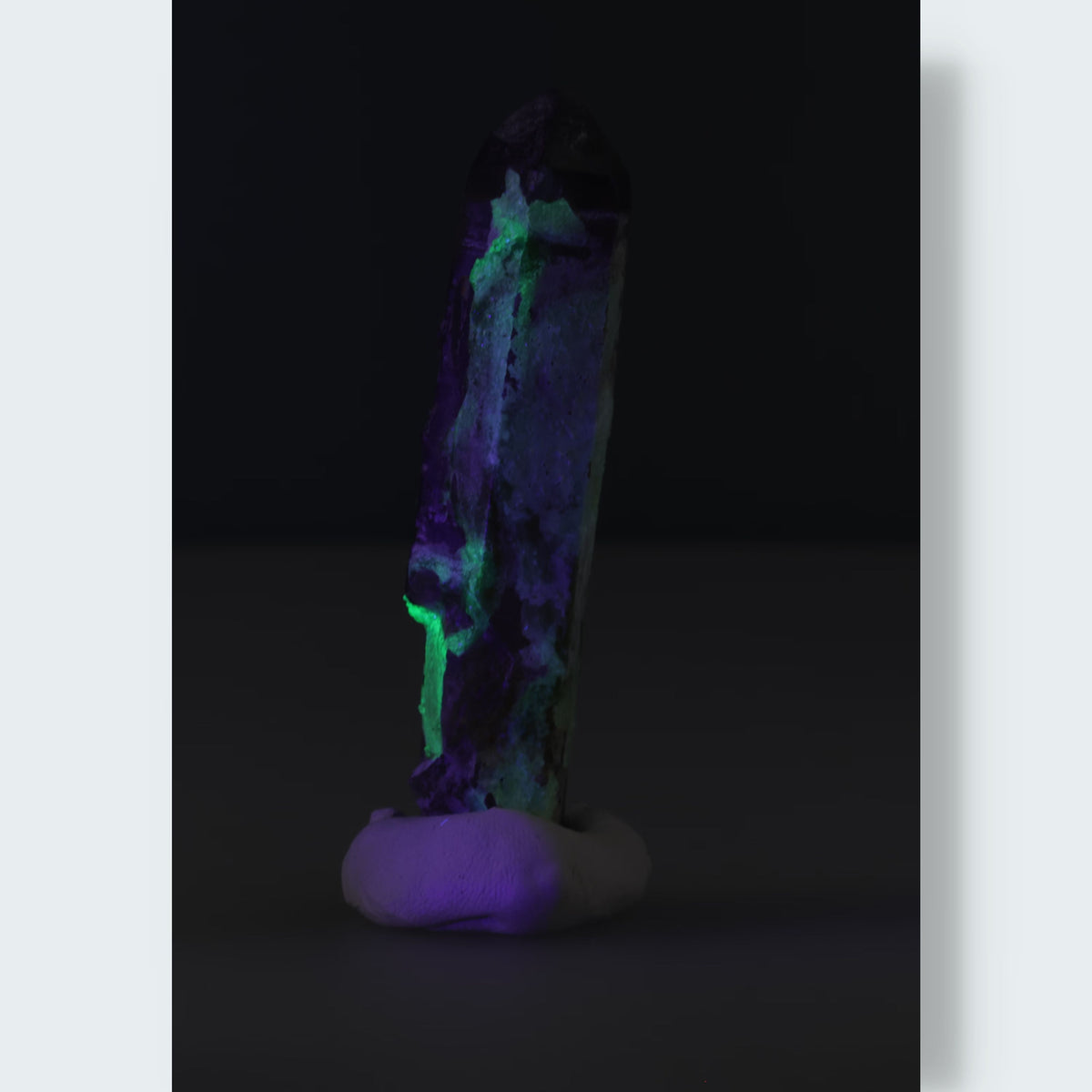 Hyalith (UV Reaktiv) und Rauchquarz aus Namibia (31g) – Ansicht 2