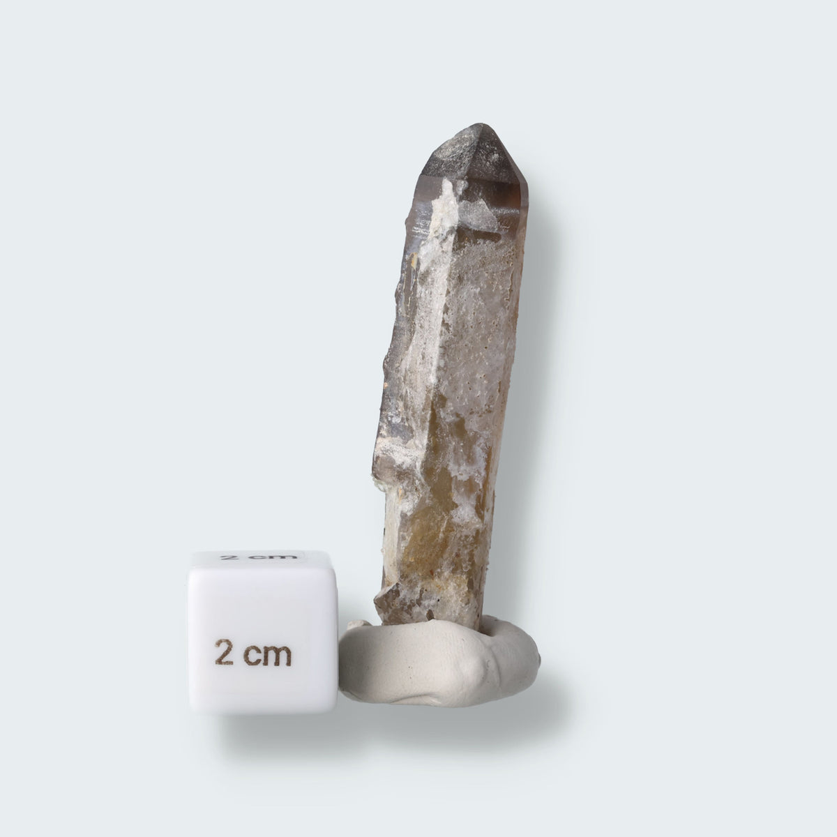 Hyalith (UV Reaktiv) und Rauchquarz aus Namibia (31g) – Ansicht 3