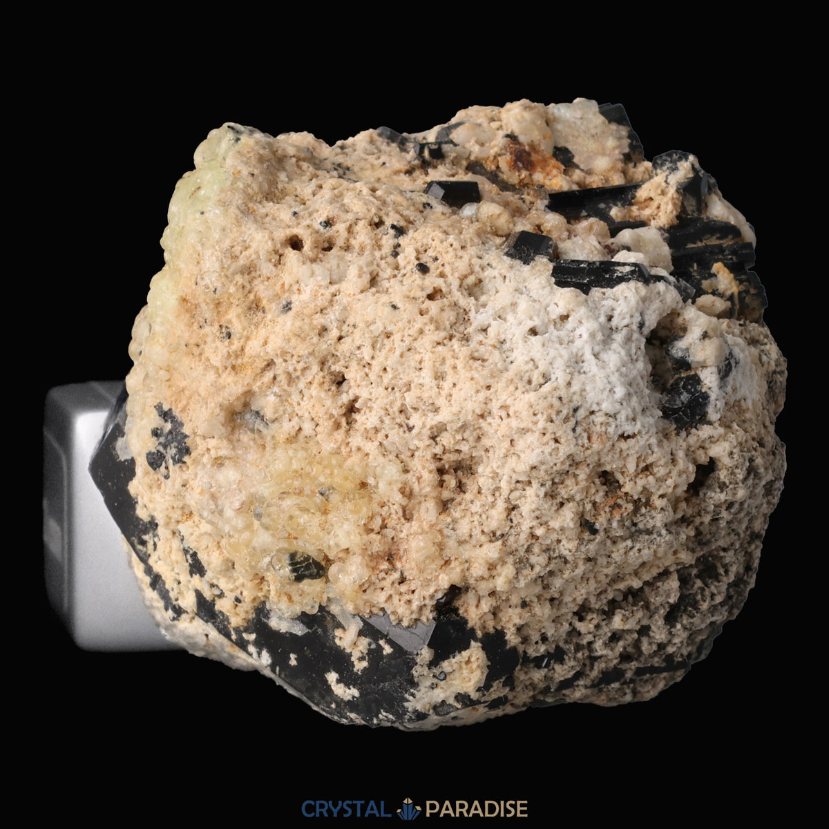 Hyalith (UV Reaktiv) und Schörl Turmalin aus Namibia (164g) – Ansicht 7