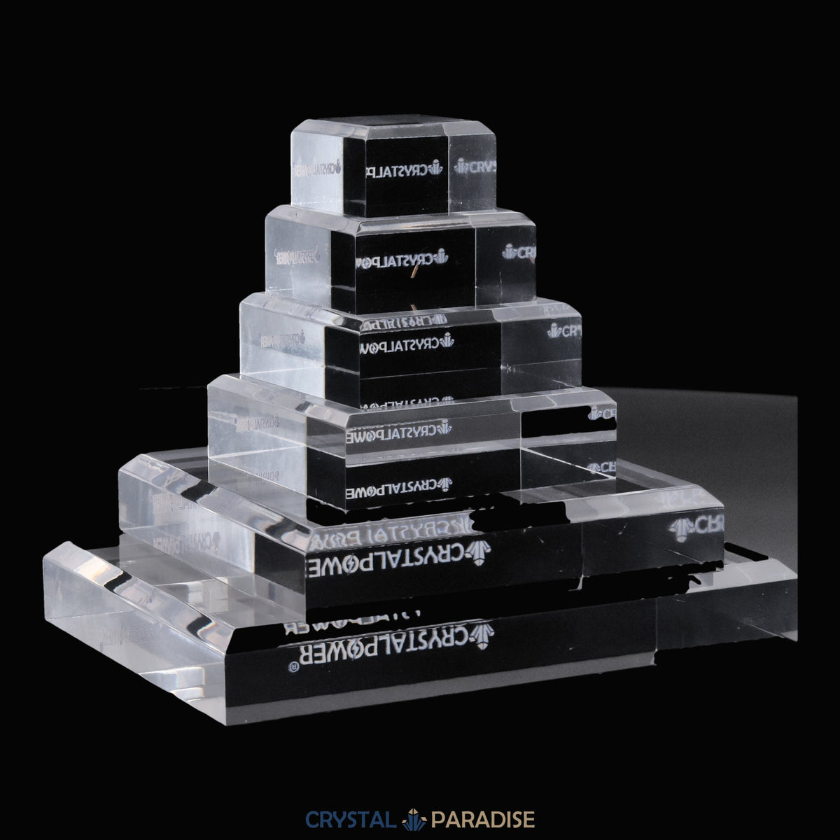 Klarer Acryl Blöcke "crystalpower®" für Vitrine – Ansicht 8