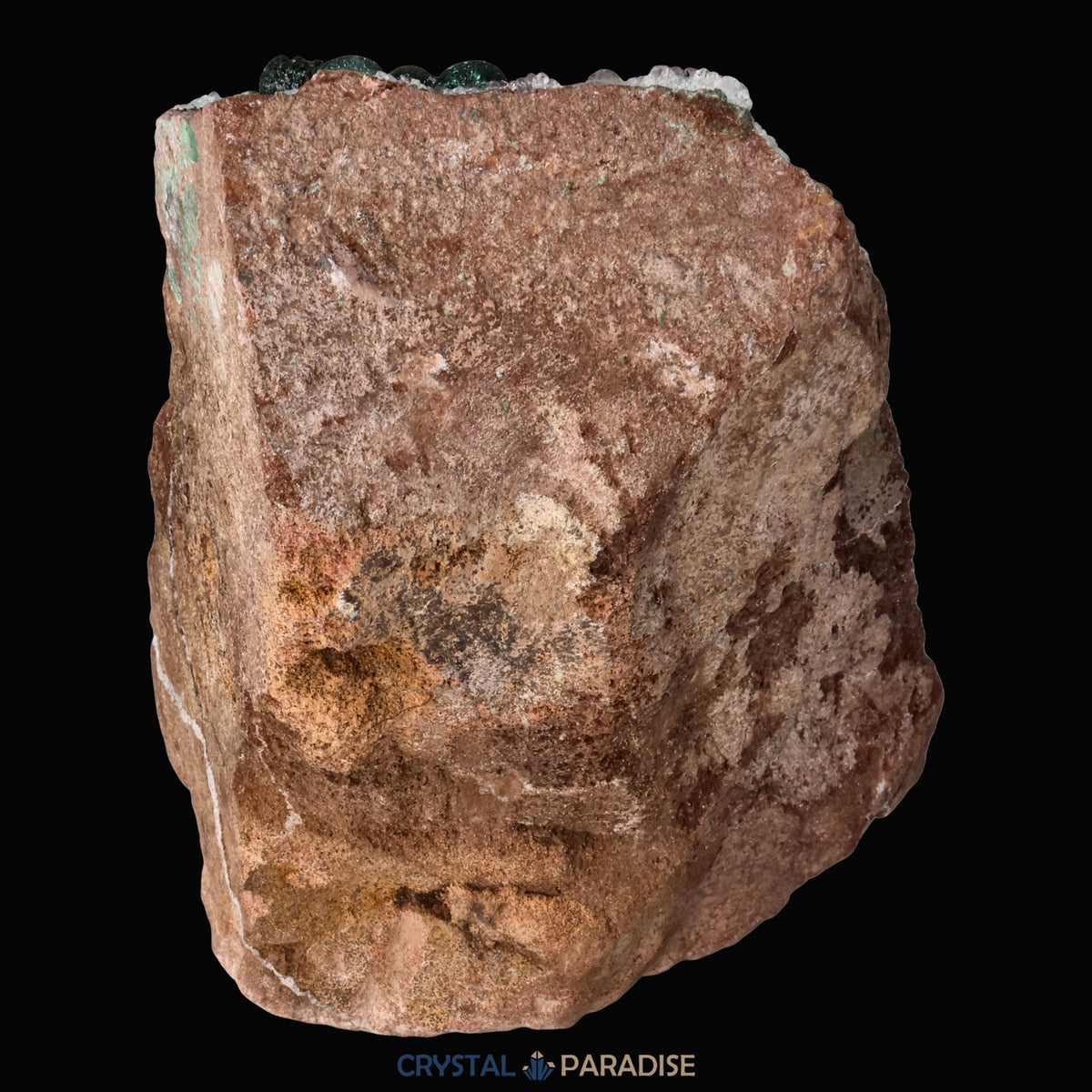 Malachit in Kongo Quarz mit Dolomit Matrix aus Kambove, Kongo (837g) – Ansicht 16