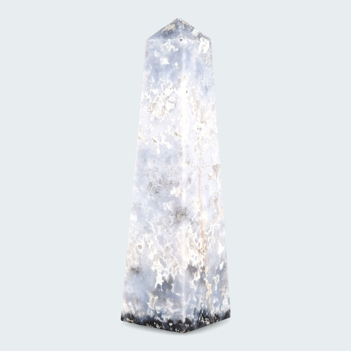 Obelisk aus Blue Pacific Achat (250-350g) – Ansicht 2