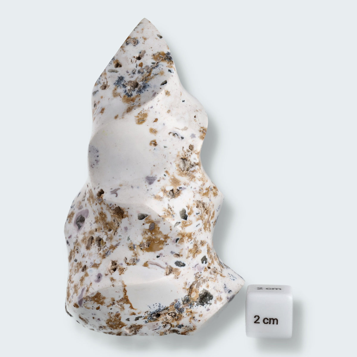 Ocean Jaspis Flamme aus Madargaskar (620g - 14cm) – Ansicht 2