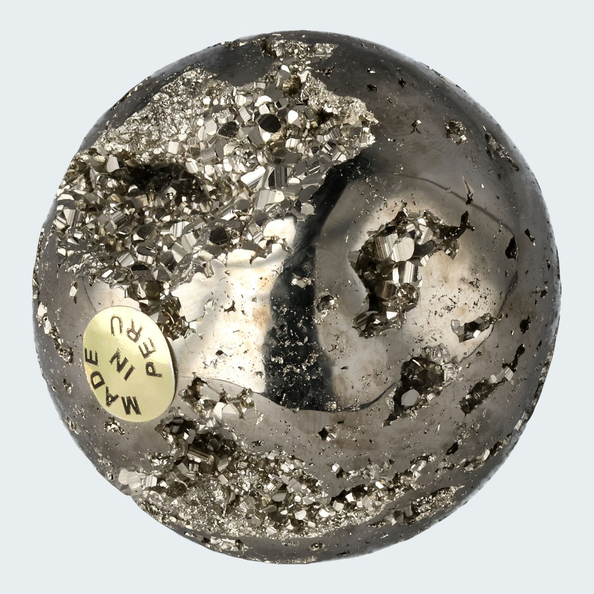 Pyrit Druzy Kugeln aus Huánuco, Peru 5cm – Ansicht 3