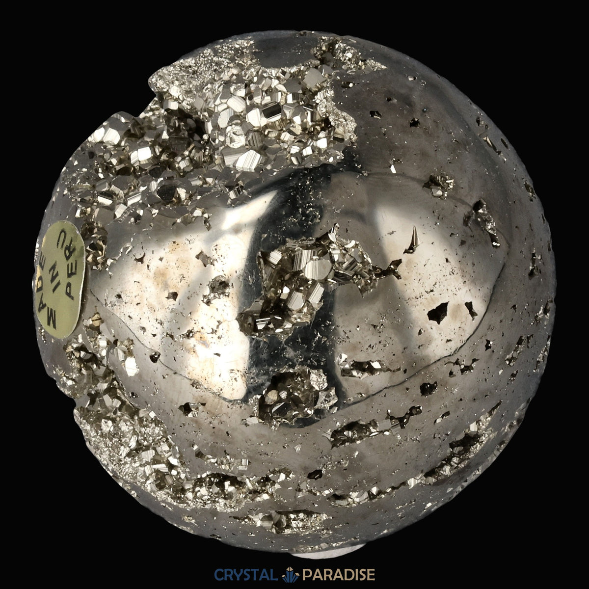 Pyrit Druzy Kugeln aus Huánuco, Peru 5cm – Ansicht 8
