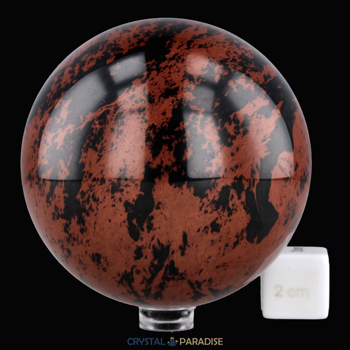 Rote Obsidian Kugeln aus Mexiko – Ansicht 7