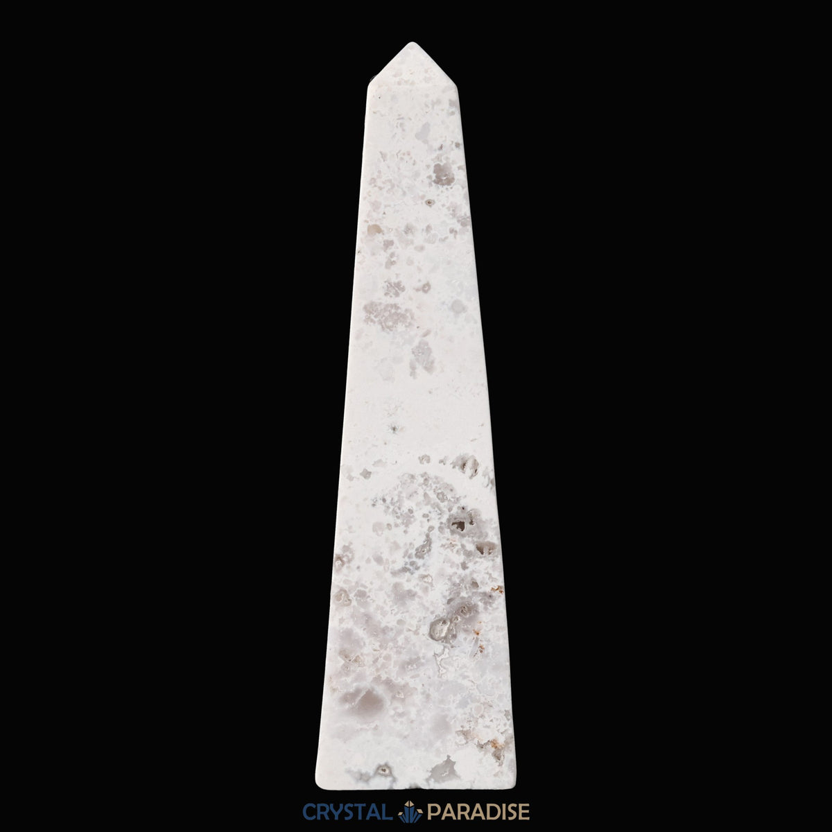 Schneeachat Obelisk (150 - 250 g) – Ansicht 6
