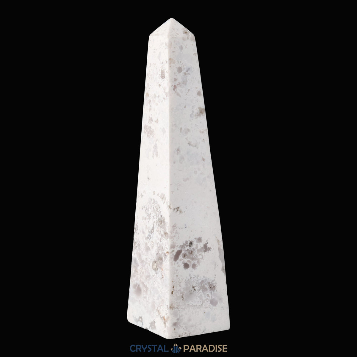 Schneeachat Obelisk (150 - 250 g) – Ansicht 7