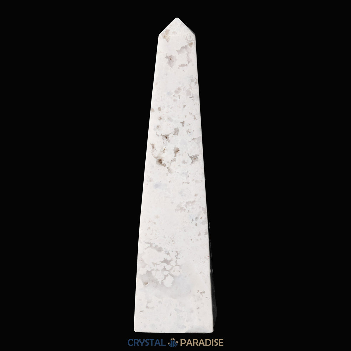 Schneeachat Obelisk (150 - 250 g) – Ansicht 9