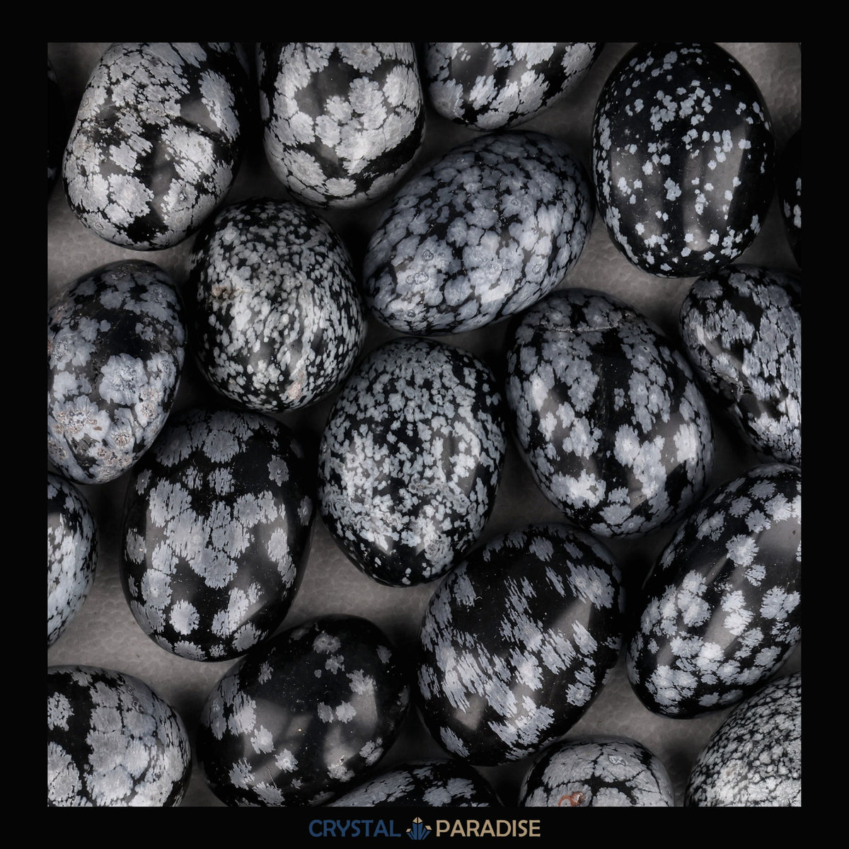 Schneeflocken Obsidian Trommelsteine – Ansicht 7