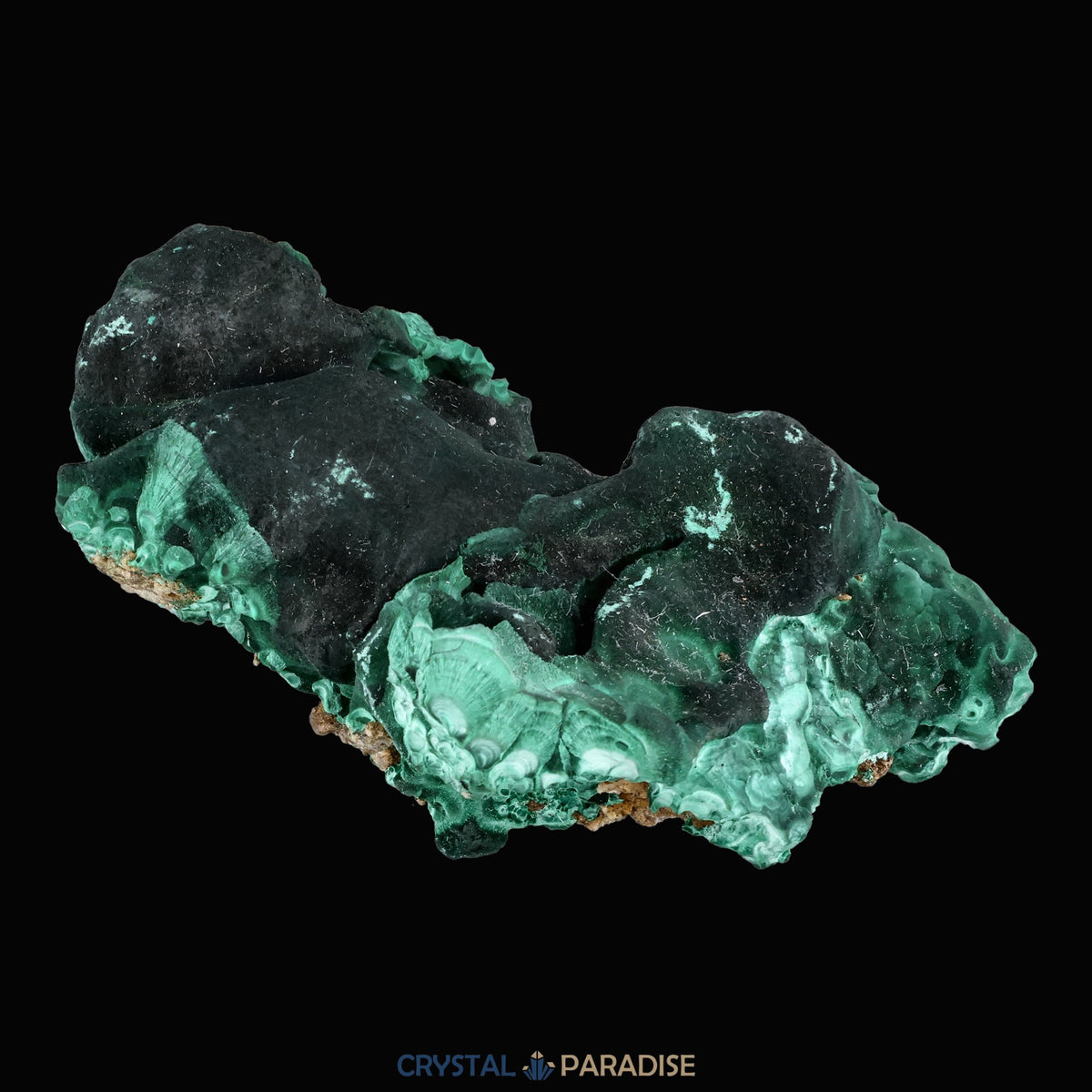 Velvet Samt Malachit Stufe aus der Tantara Mine, Kongo (343g) – Ansicht 8