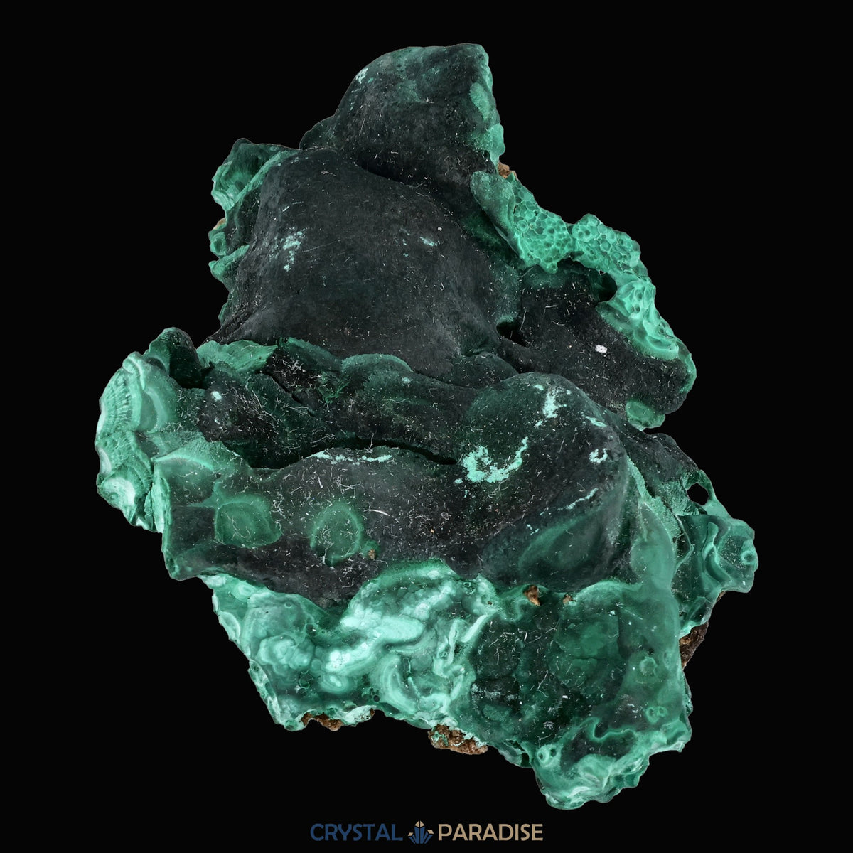Velvet Samt Malachit Stufe aus der Tantara Mine, Kongo (343g) – Ansicht 9