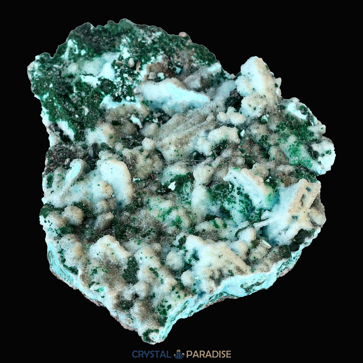Chrysokoll Stufe aus Tenke-Fungurume, Kolwezi, Lualaba, DR Kongo (72g) - crystal paradise
