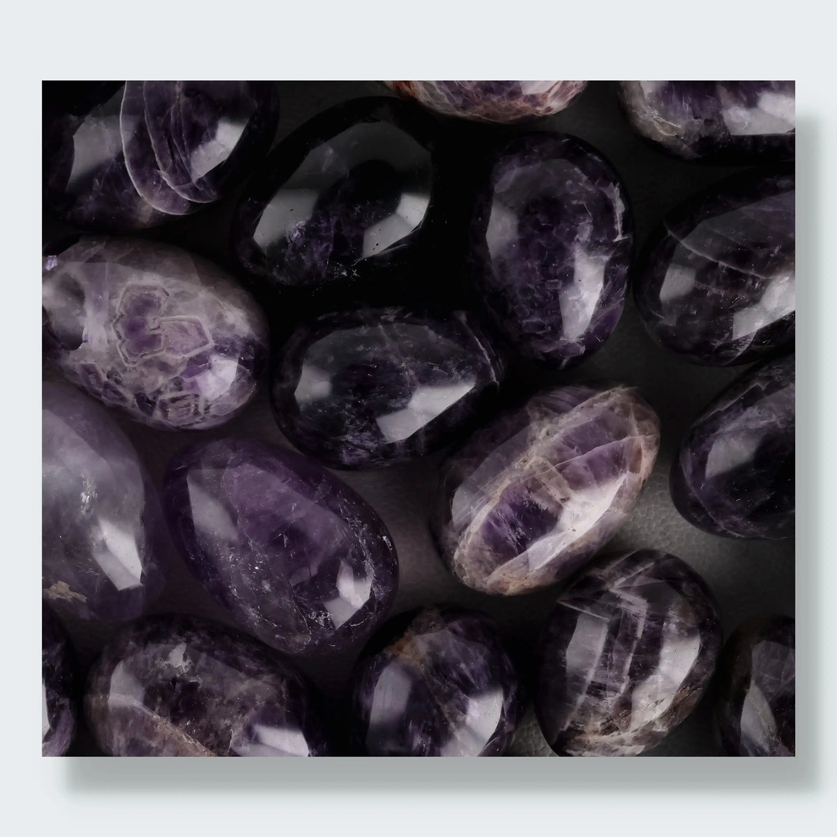 Amethyst Eier ca. 4,5 cm aus Sambia