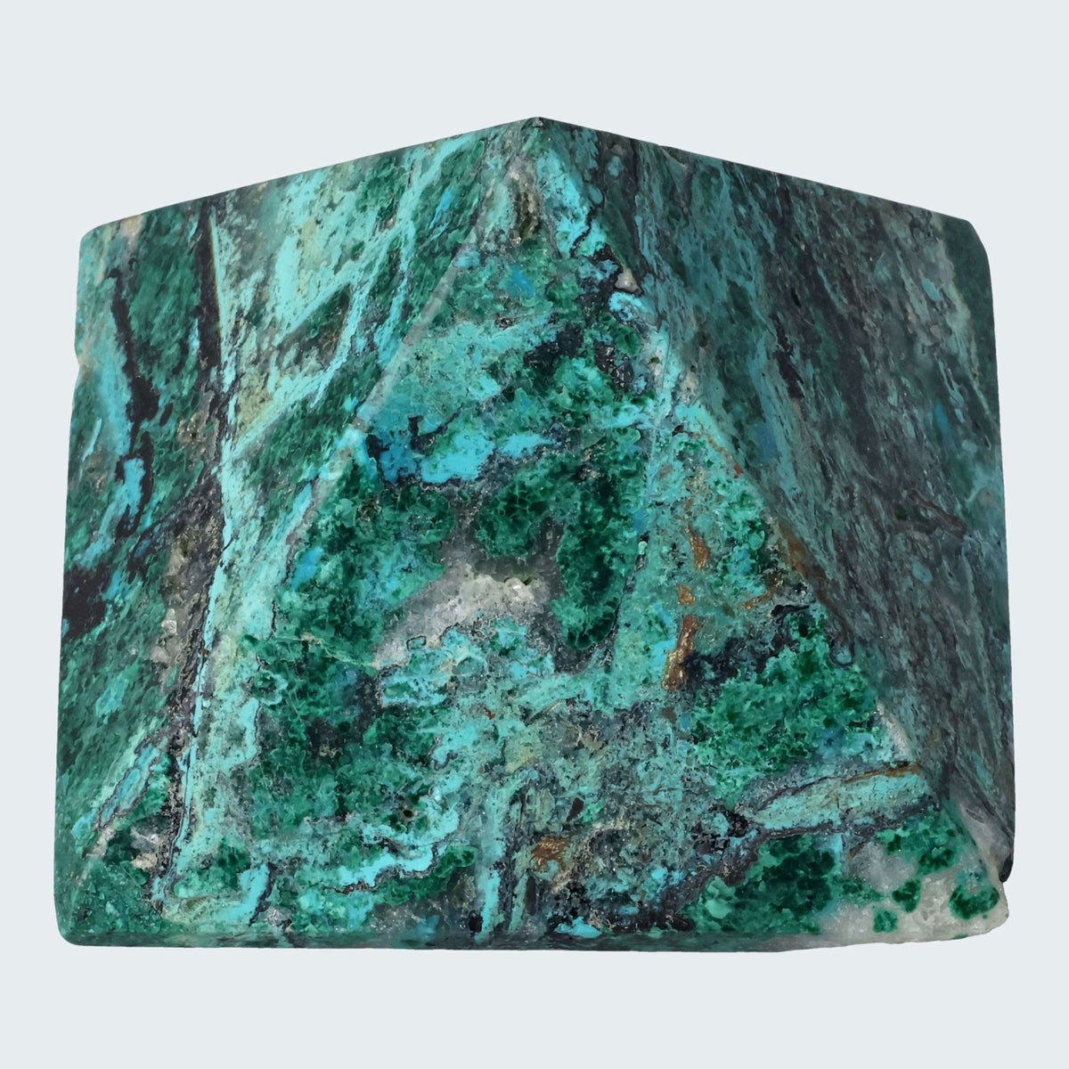 Chrysokoll Pyramide aus Huánuco, Peru