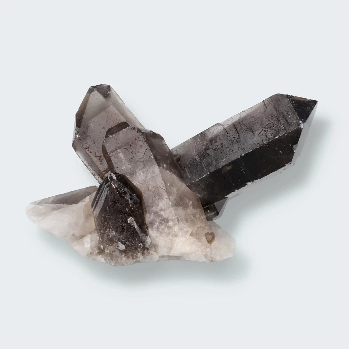 Rauchquarz Handstufe aus Brasilien (639g) - bestrahlt